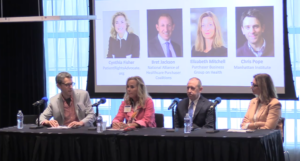 The Manhattan Institute’s Chris Pope moderates a discussion with Cynthia Fisher from Patient Rights Advocate; Bret Jackson from the National Alliance of Healthcare Purchaser Coalitions; and Elizabeth Mitchell from the Purchaser Business Group on Health.